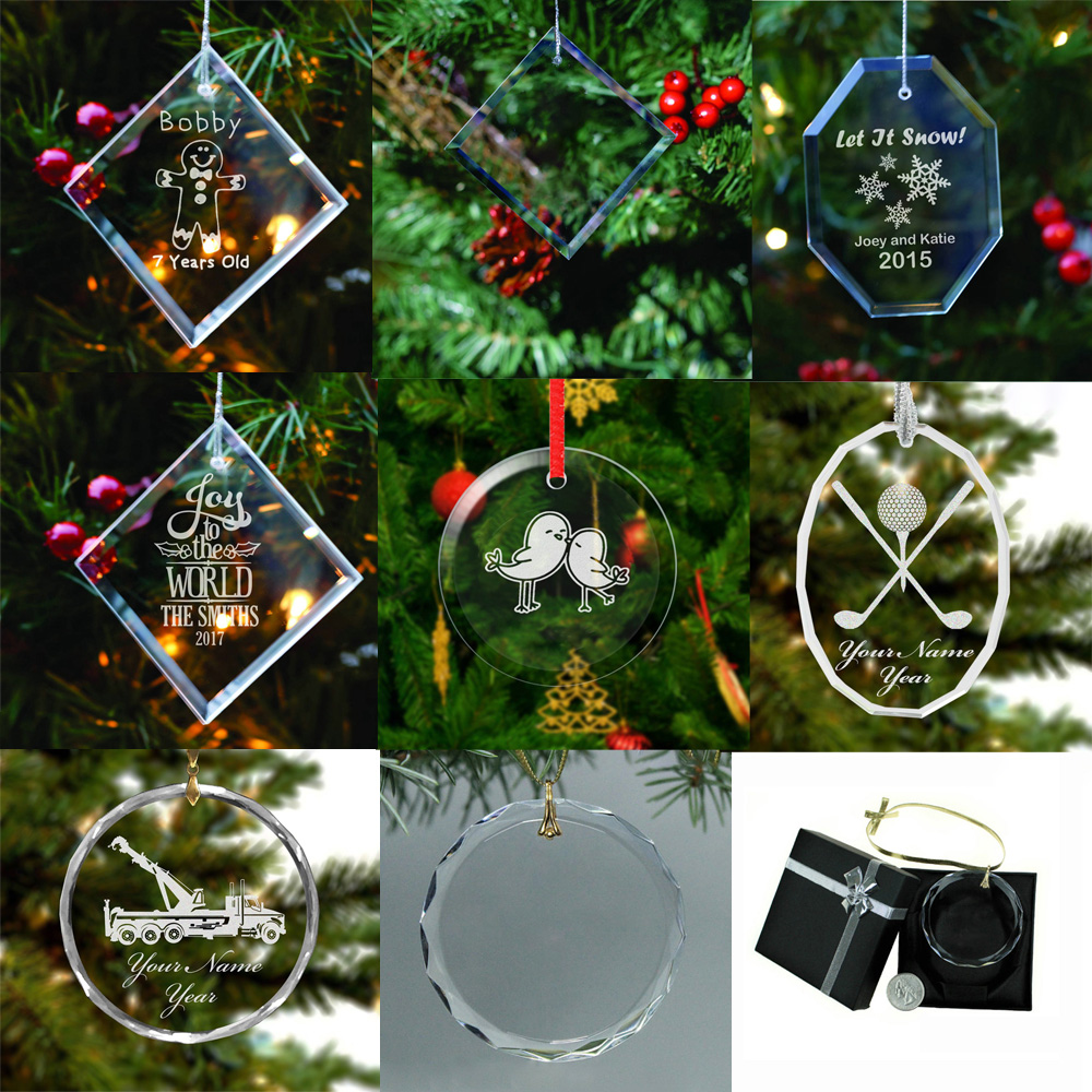 Personalized PrismGlow Faceted Crystal Ornament 5
