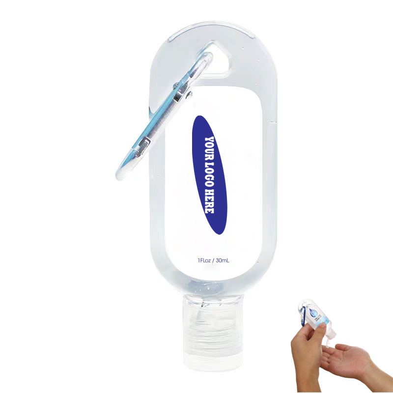 Portable Hand Sanitizer with Carabiner Clip 2