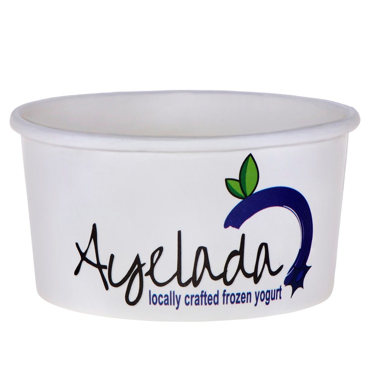 8 oz. Paper Dessert/Food Cup - Flexographic printed 2
