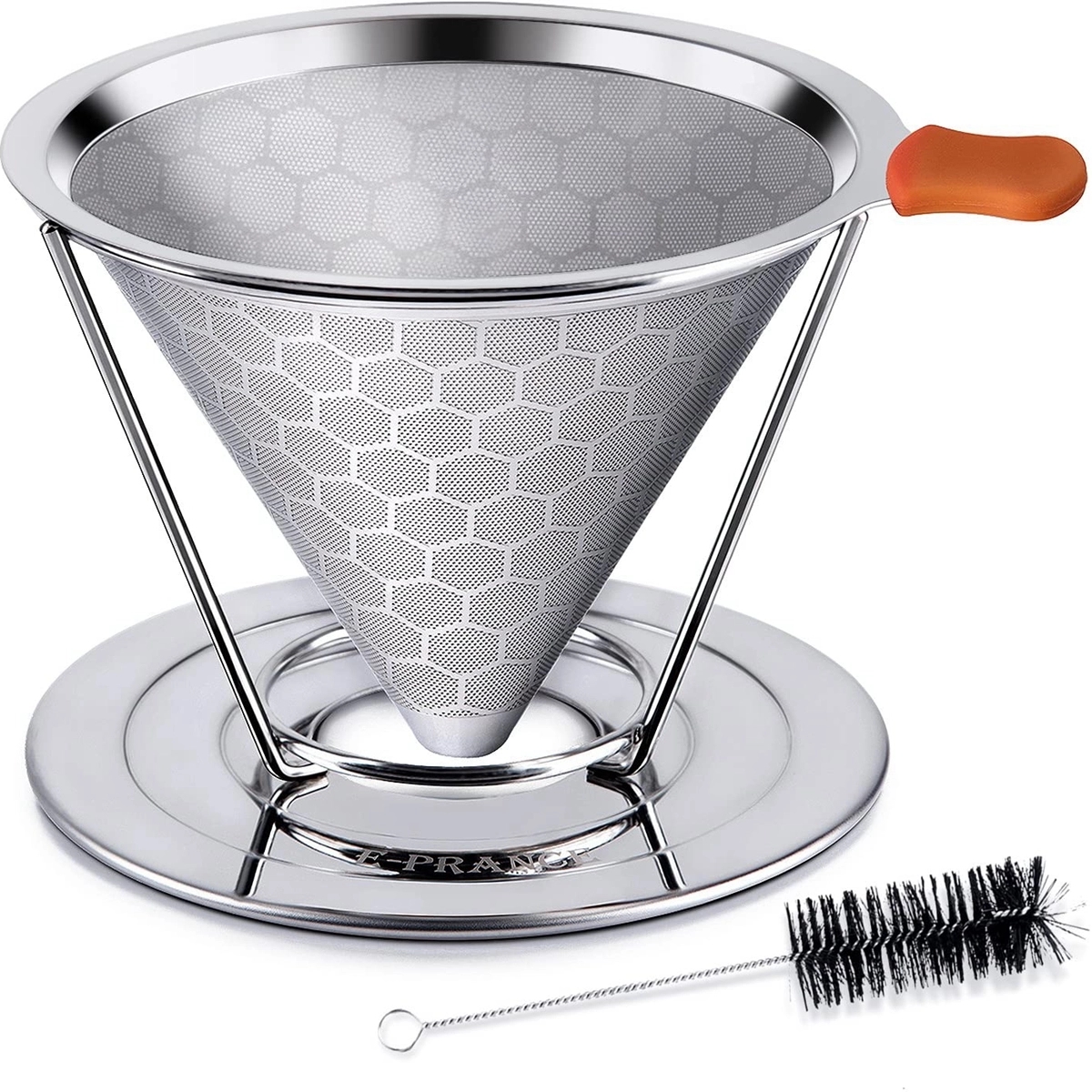 Stainless Steel Pour Over Coffee Filter with Removable Cup 1