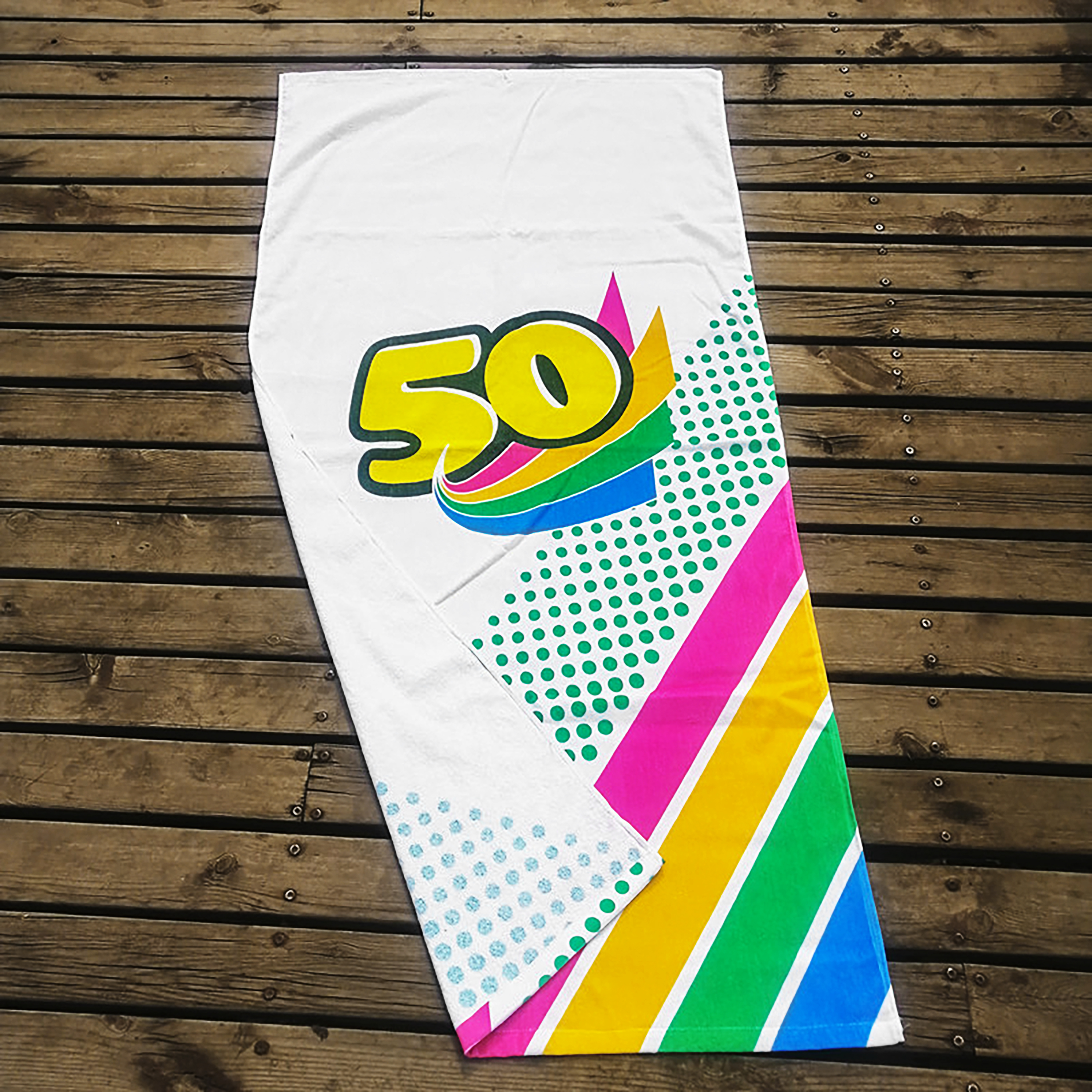 Premium Full Color Superfine Fiber Beach Towel 27.5" x 55" 4