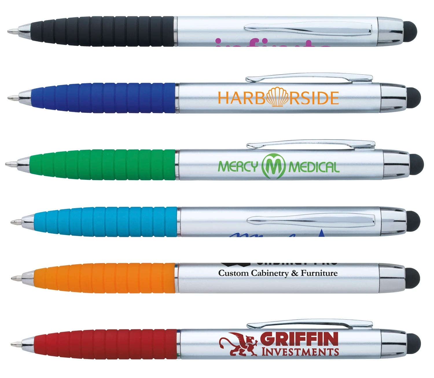 Good Value™ Silver Cool Grip Stylus RABS Pen 15