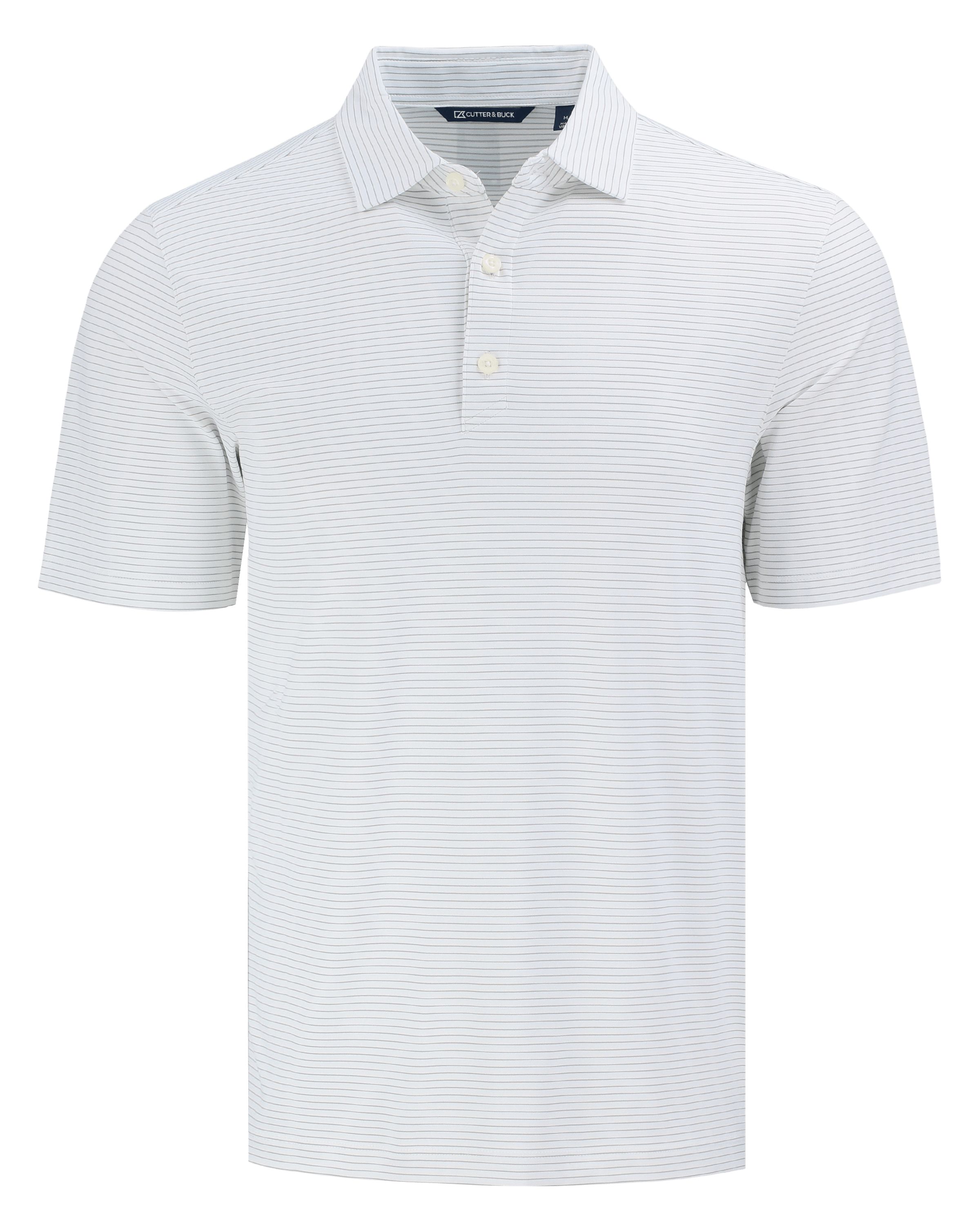 Cutter & Buck Forge Recycled Fine Line Stripe Four-Way Stretch Mens Polo 2