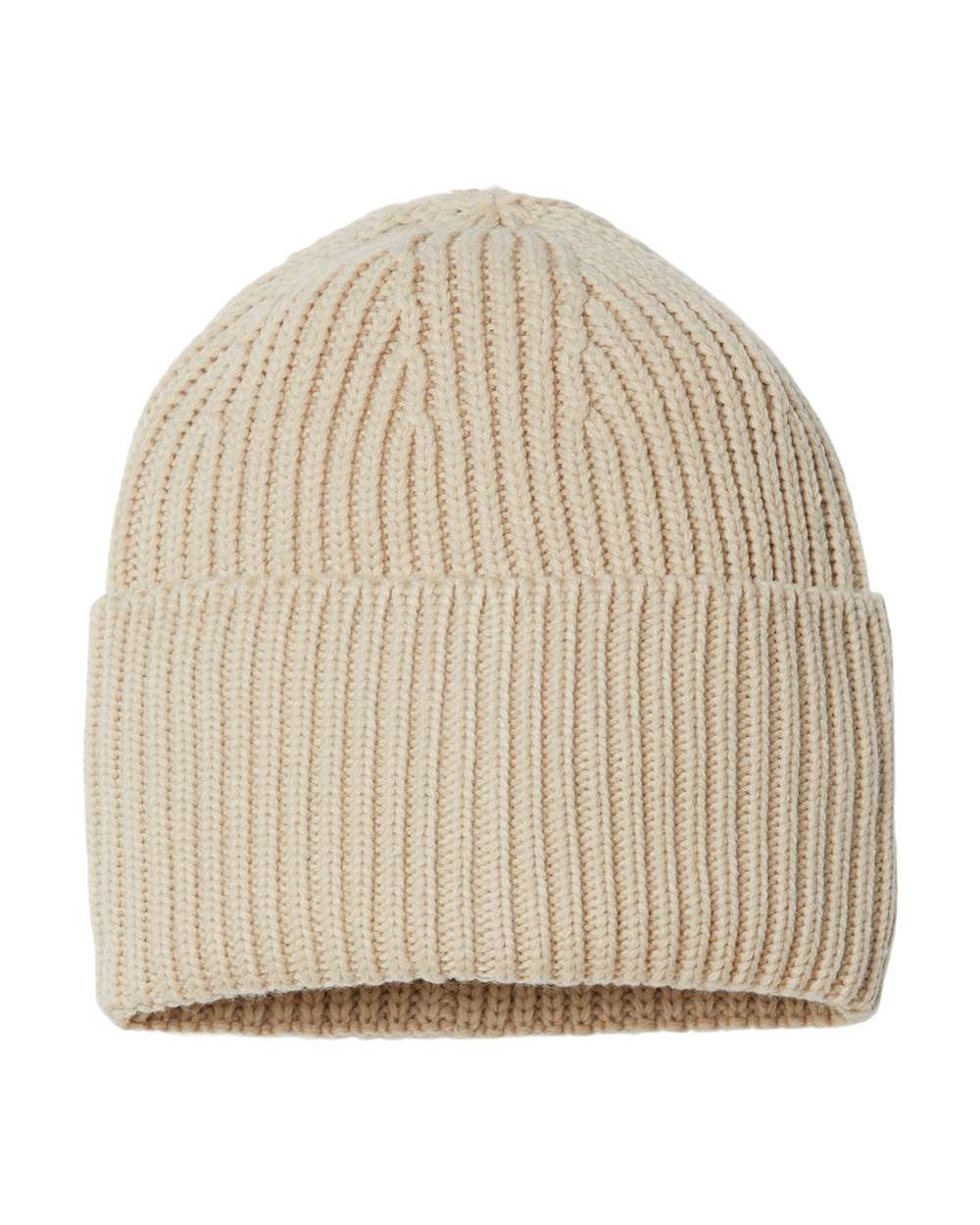 Sustainable Chunky Rib Cuffed Beanie - OAK 11