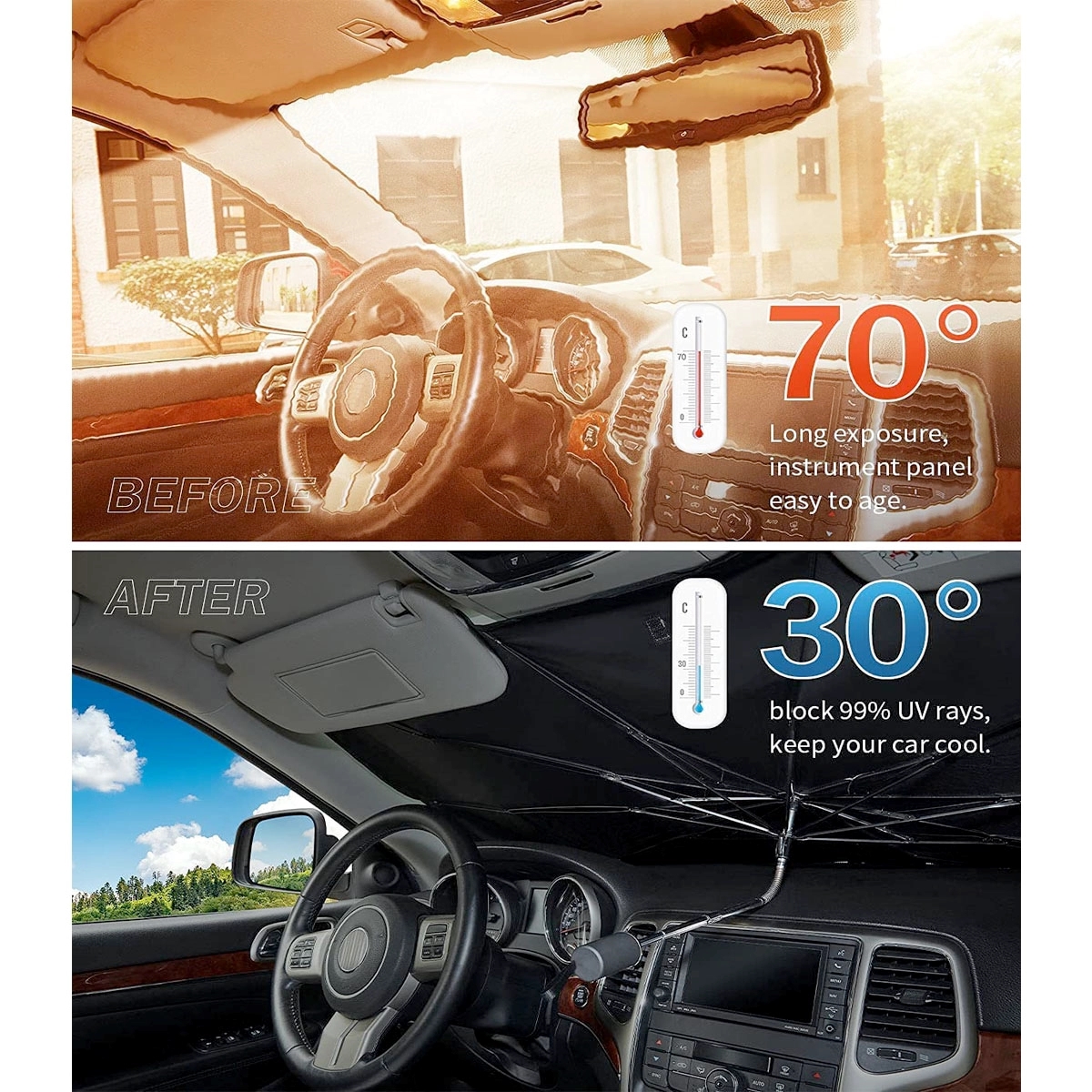 Car Windshield Sun Shade Umbrella 1