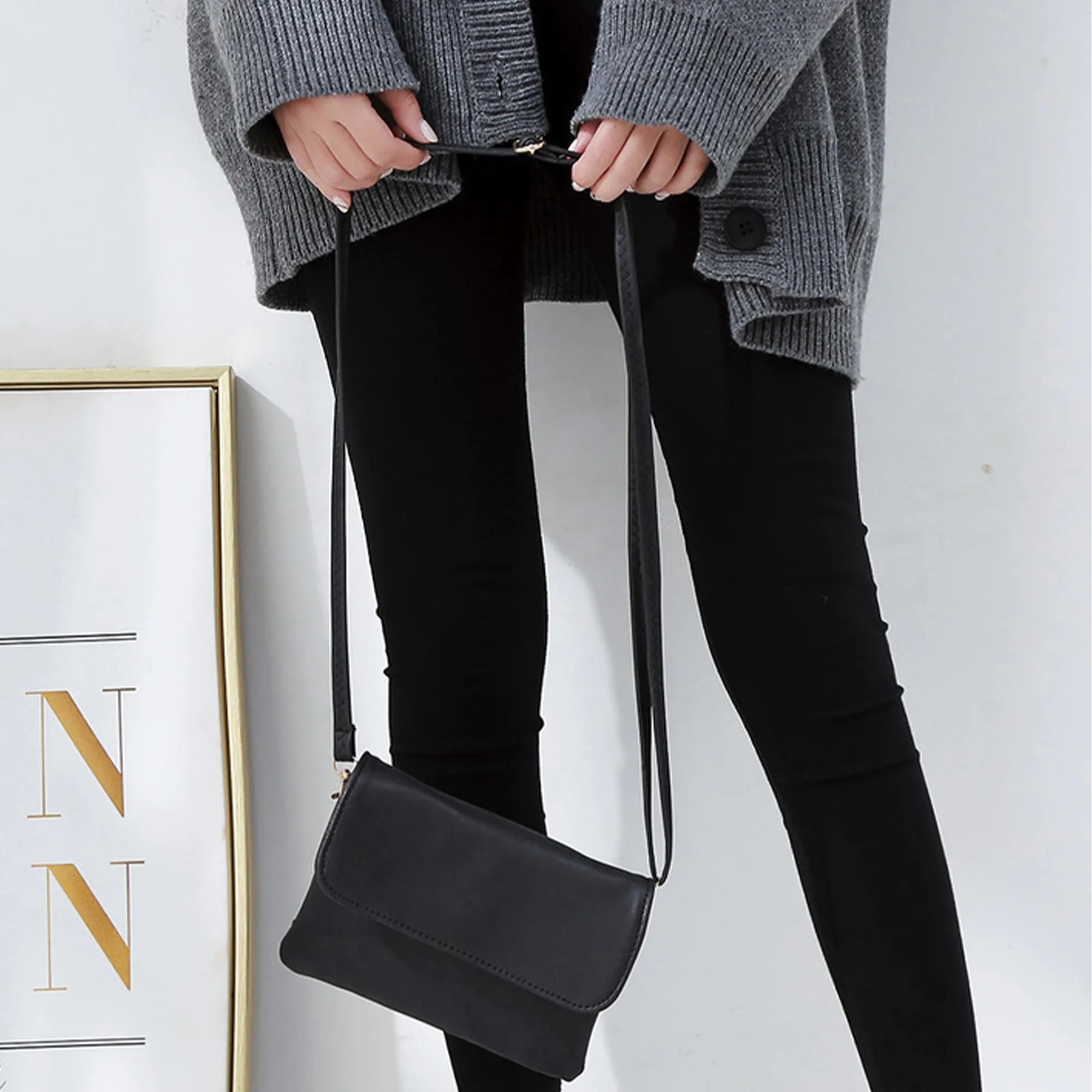 Women's Suede Leather Crossbody Bag 14