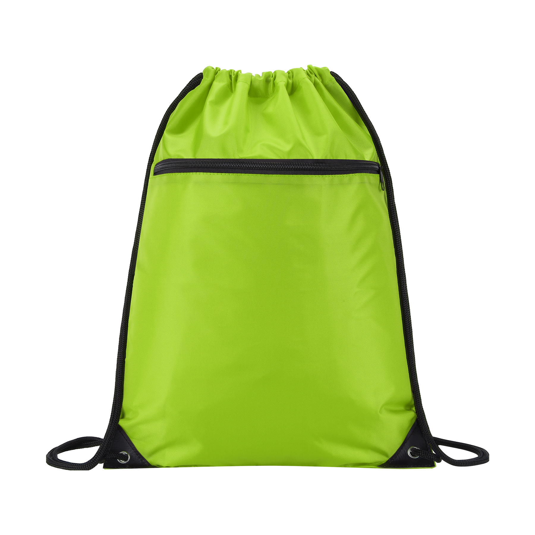 420D RPET Drawstring Backpack With Zipper 9