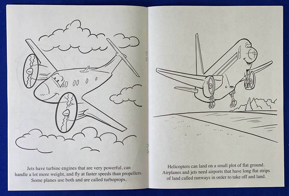 COLORING BOOK - Aviation Adventures Coloring & Activity Book 5