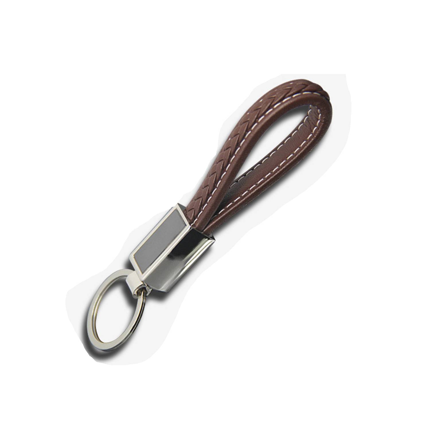 Woven Leather Rope Keychain Pendant 5