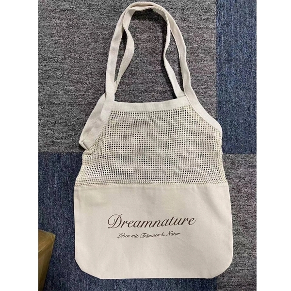 Cotton Mesh Totes Beach Bag 7