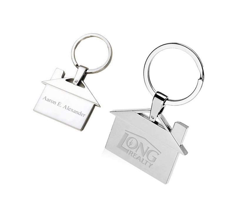 House Shaped Metal Keychain 3