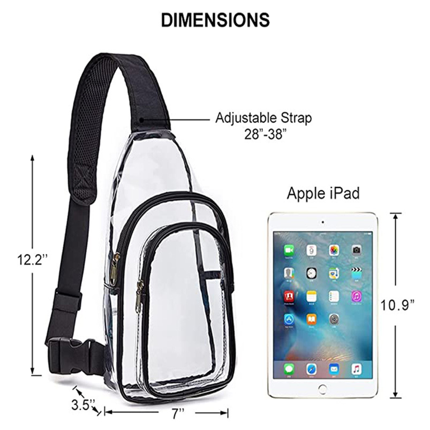 PVC Transparent Crossbody Bag 4