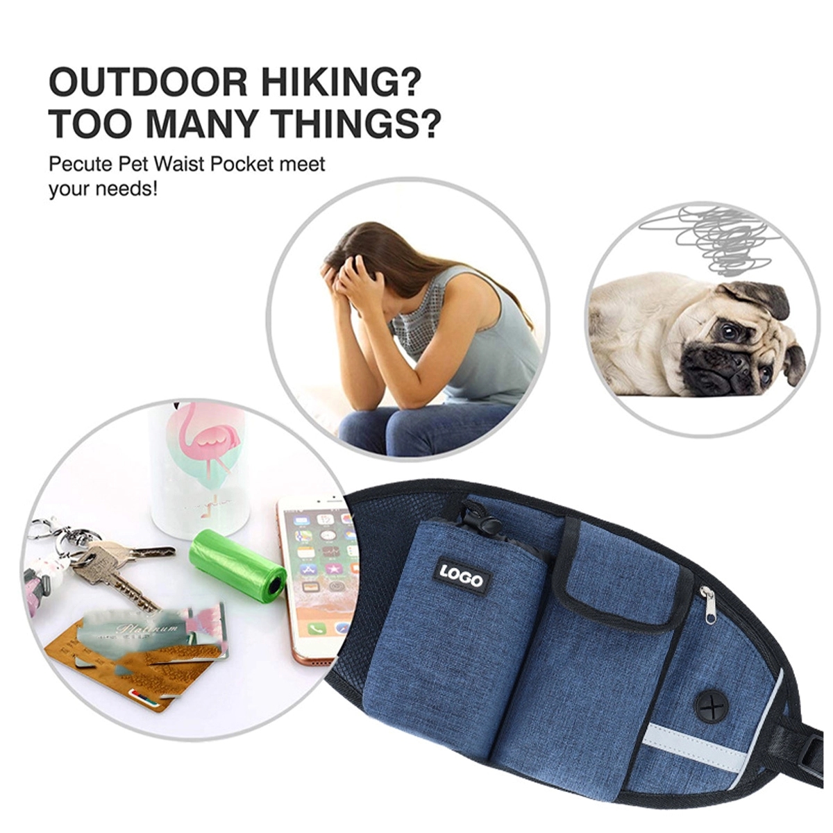 Outdoor Pet Belt Bag With Leash 3
