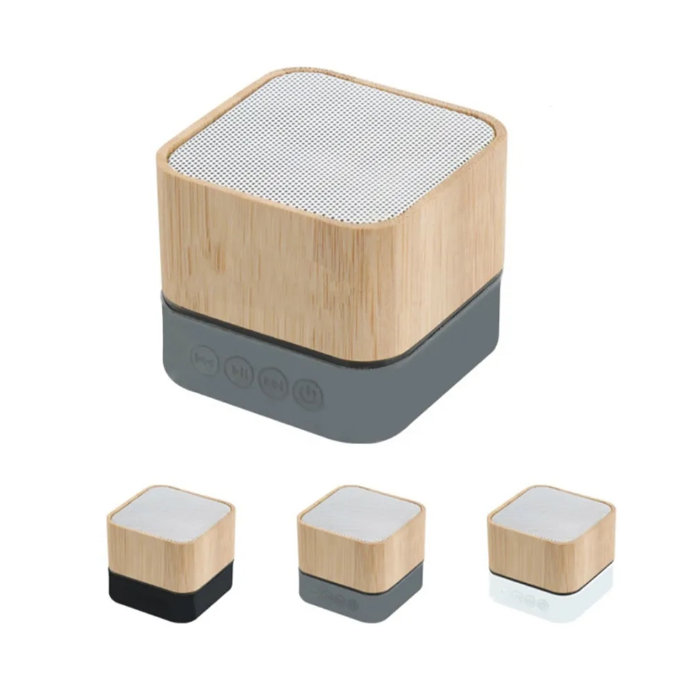Custom Bamboo Wireless Light-Up Speaker 4