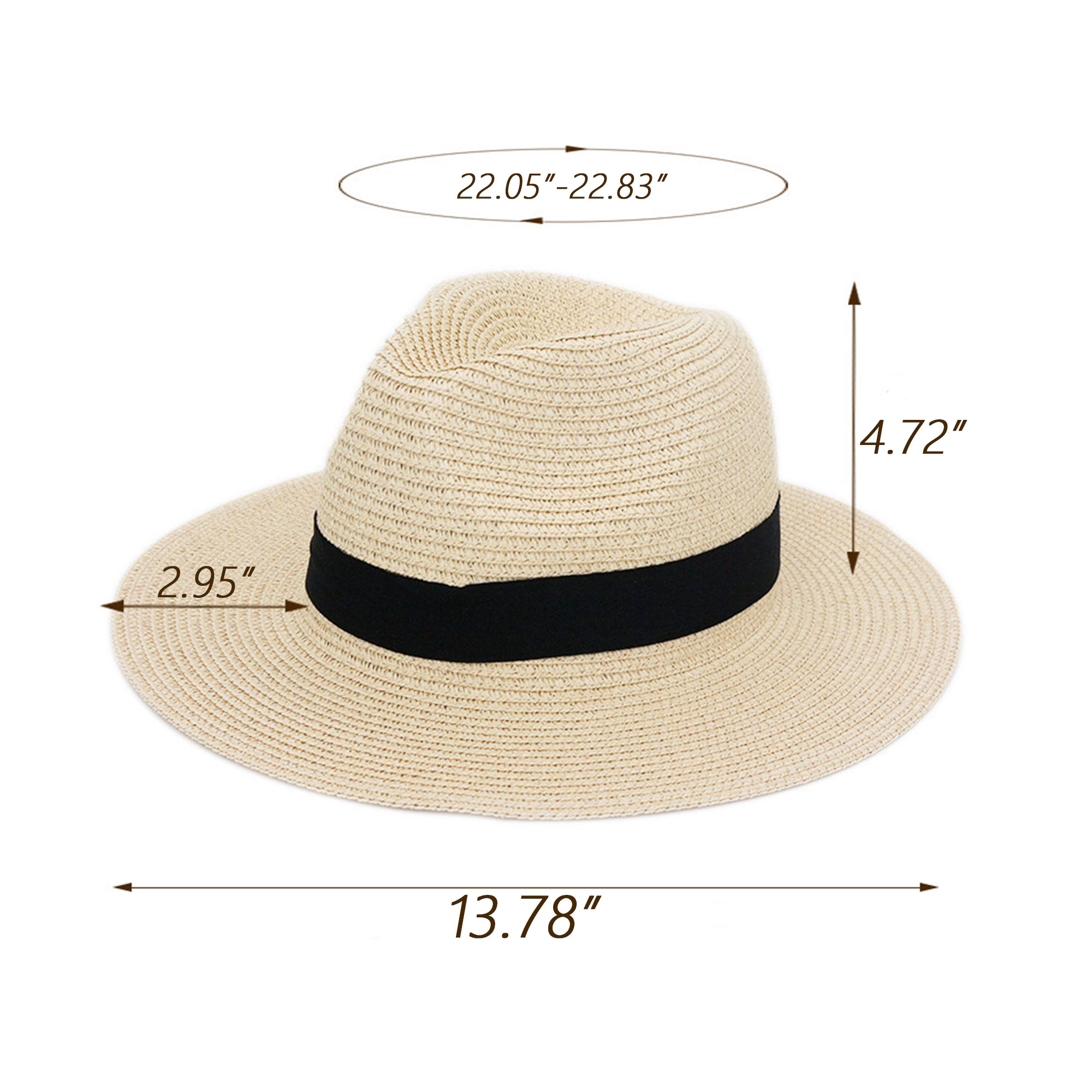 Straw Beach Panama Hat 9