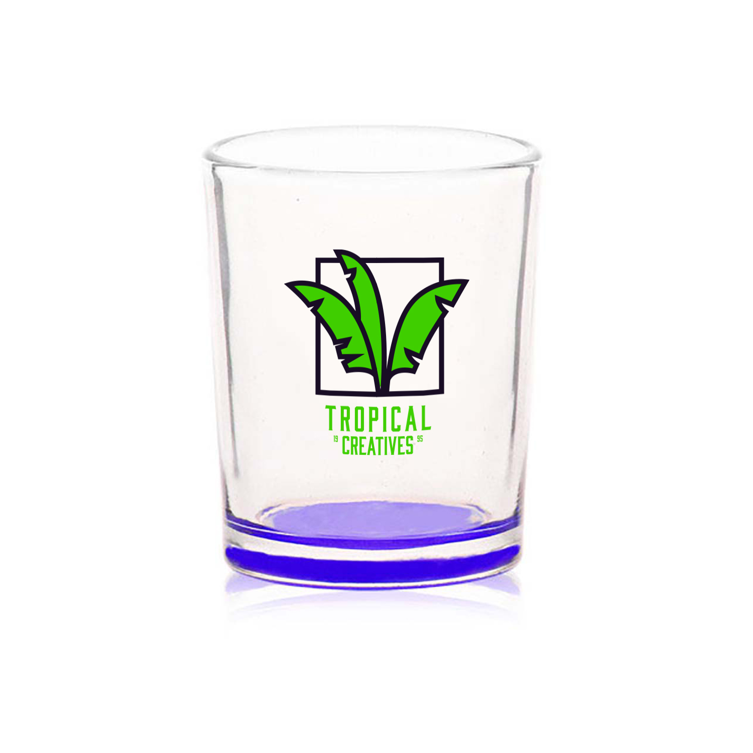 3 oz. Glass Votive Candle Holder (2 Color Imprint) 7