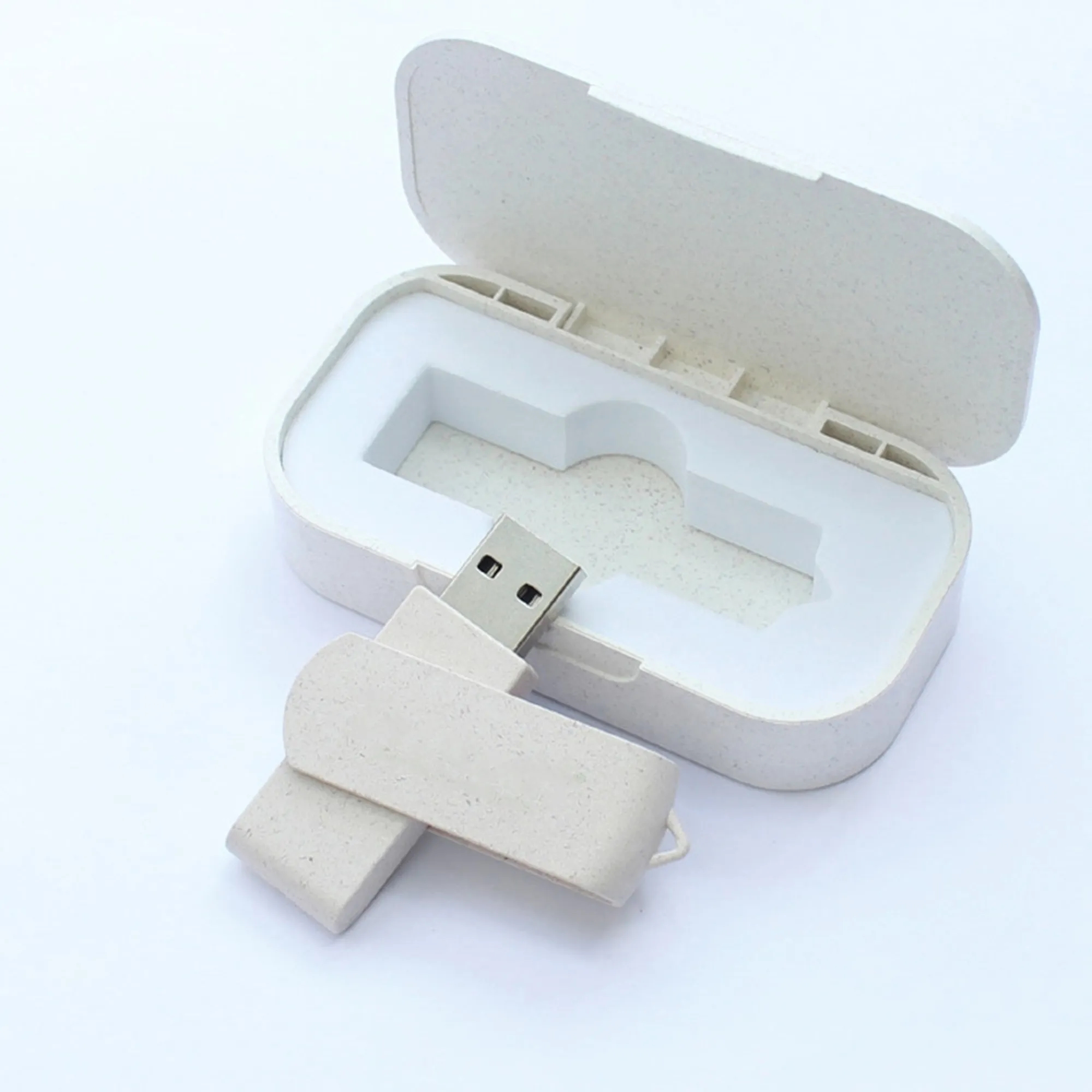 8GB Wheat Straw Eco-friendly USB Flash Drive 2