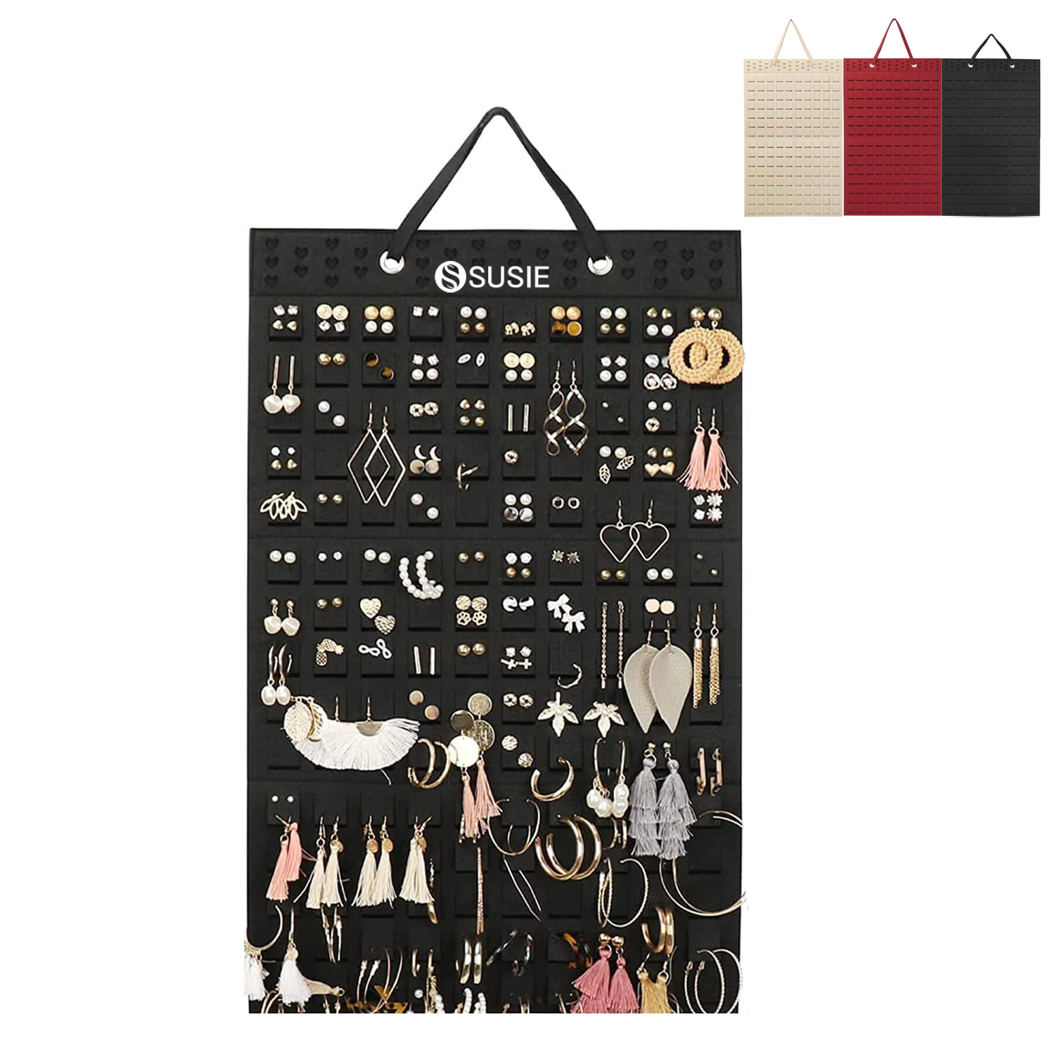 Compact Hanging Earrings Organizer 9