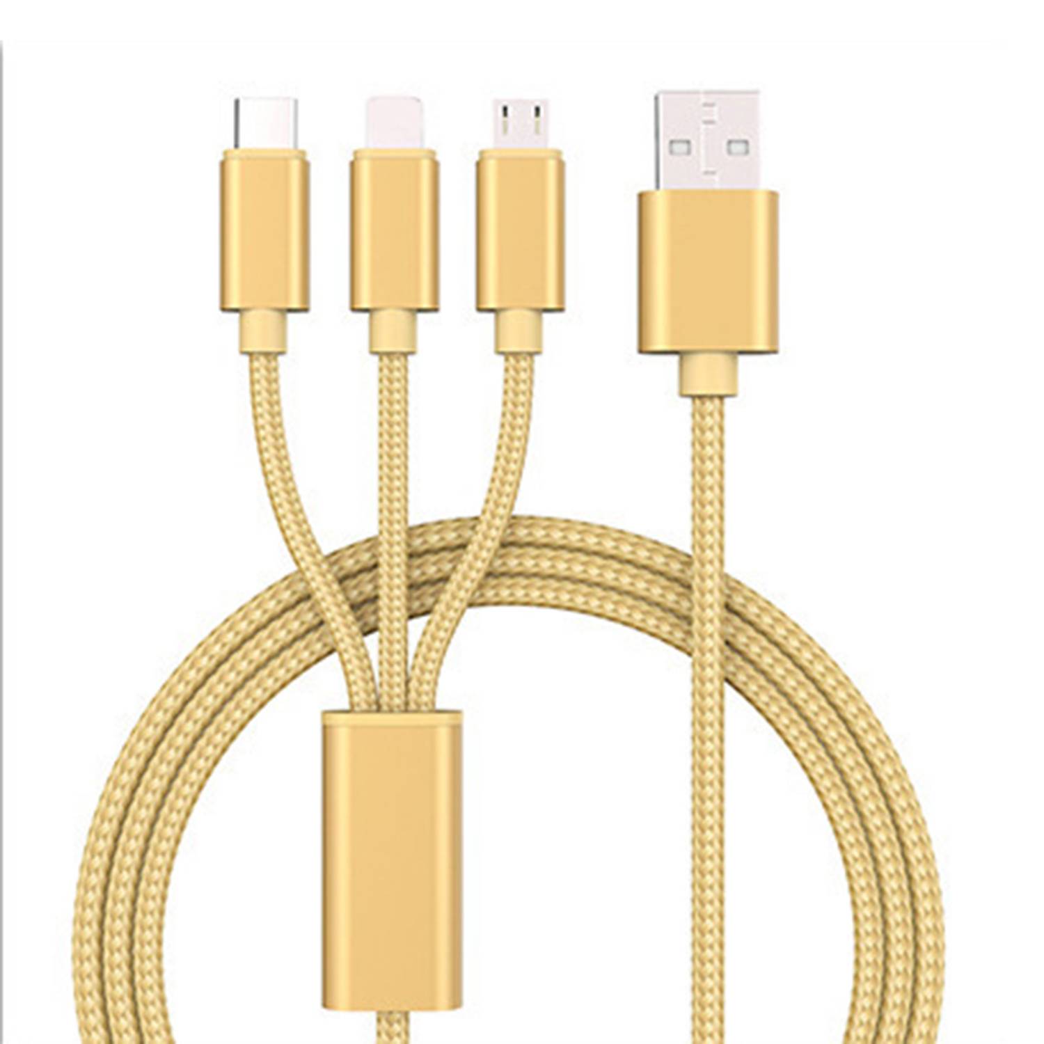 3 In 1 Nylon Braided Fast Charging Cable for All Devices 8
