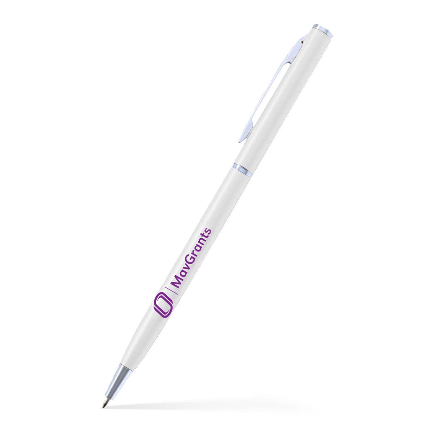 Slim Twist Metal Pen (Silver)