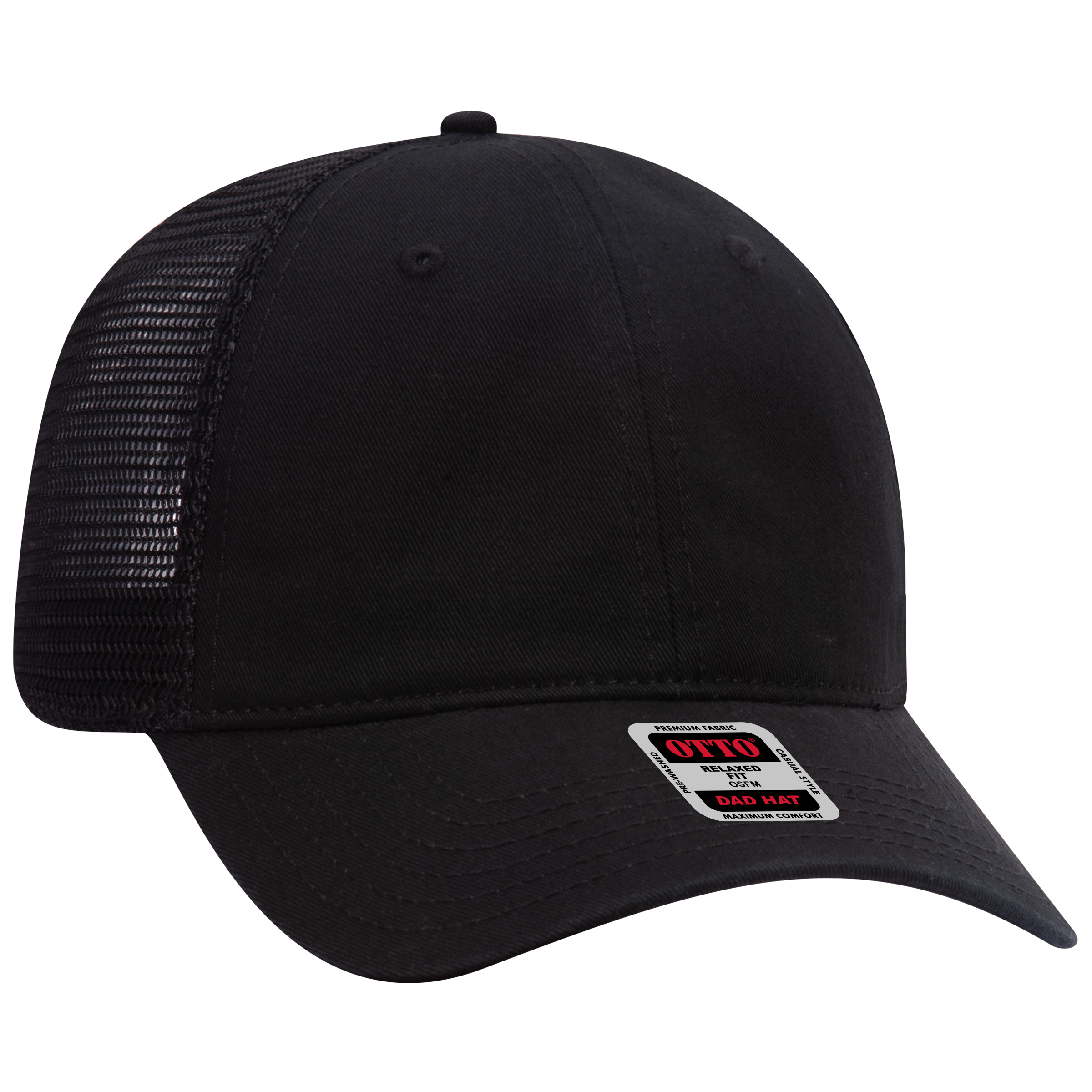 OTTO CAP® 6 Panel Low Profile Mesh Back Trucker Dad Hat 43