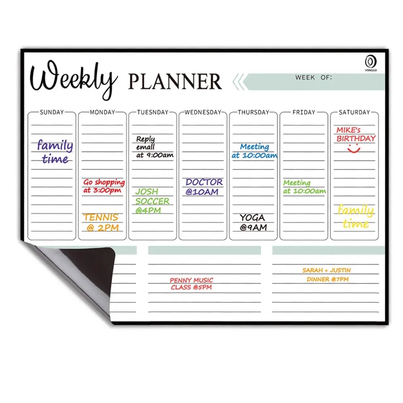 Memo Magnet Dry Erase 6