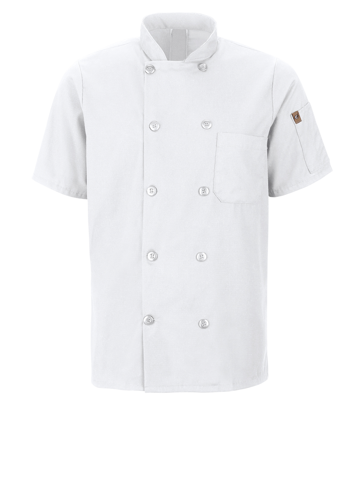 Red Kap Culinary - Men's Short Sleeve 29.5" Chef Coat with OilBlok + MIMIX™ 6