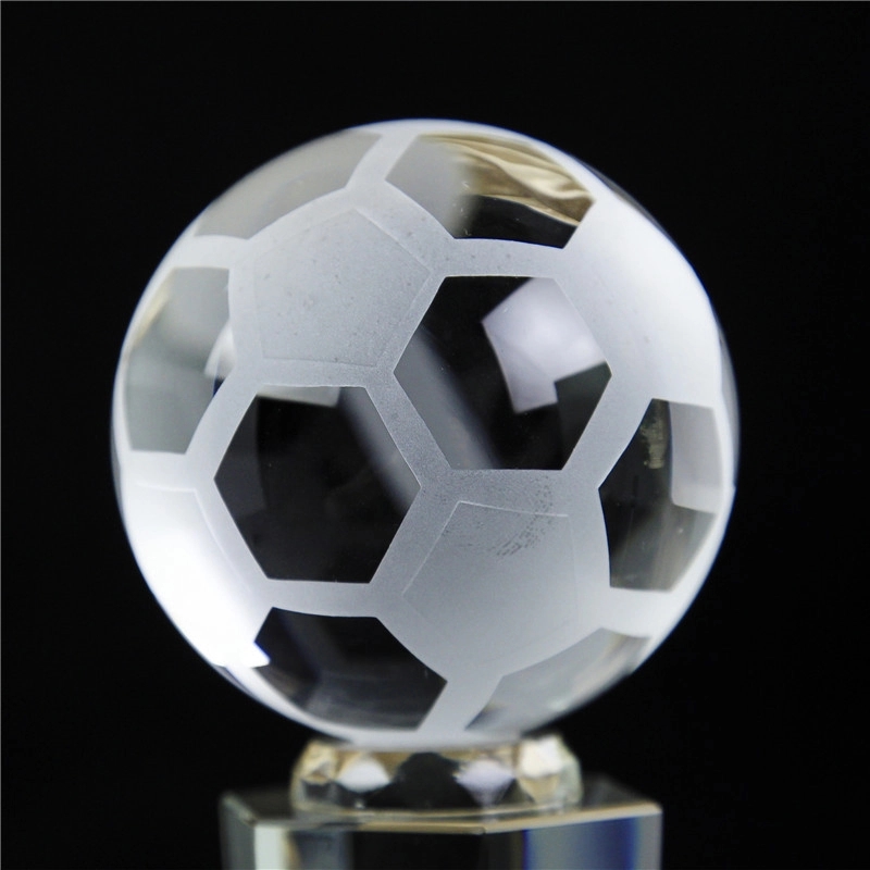 Optical Glass Soccer Trophy 6