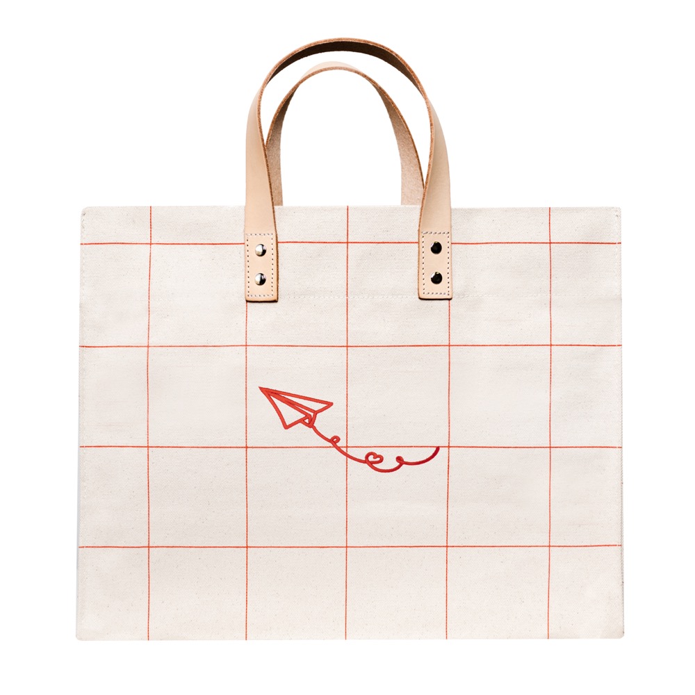 18 Oz. Heavyweight Manhattan Tote Windowpane Plaid 8