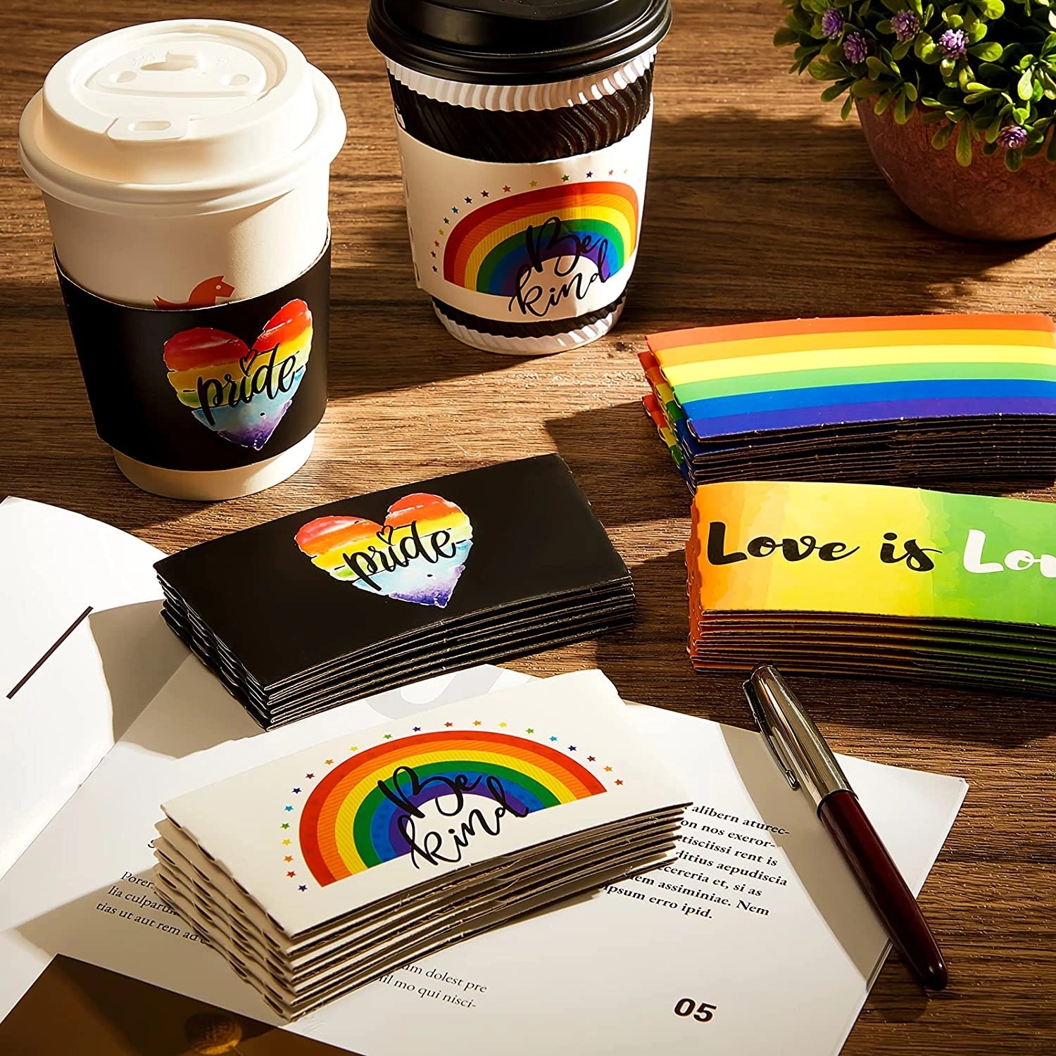 12oz To 16oz Disposable Coffee Cup Sleeves 2