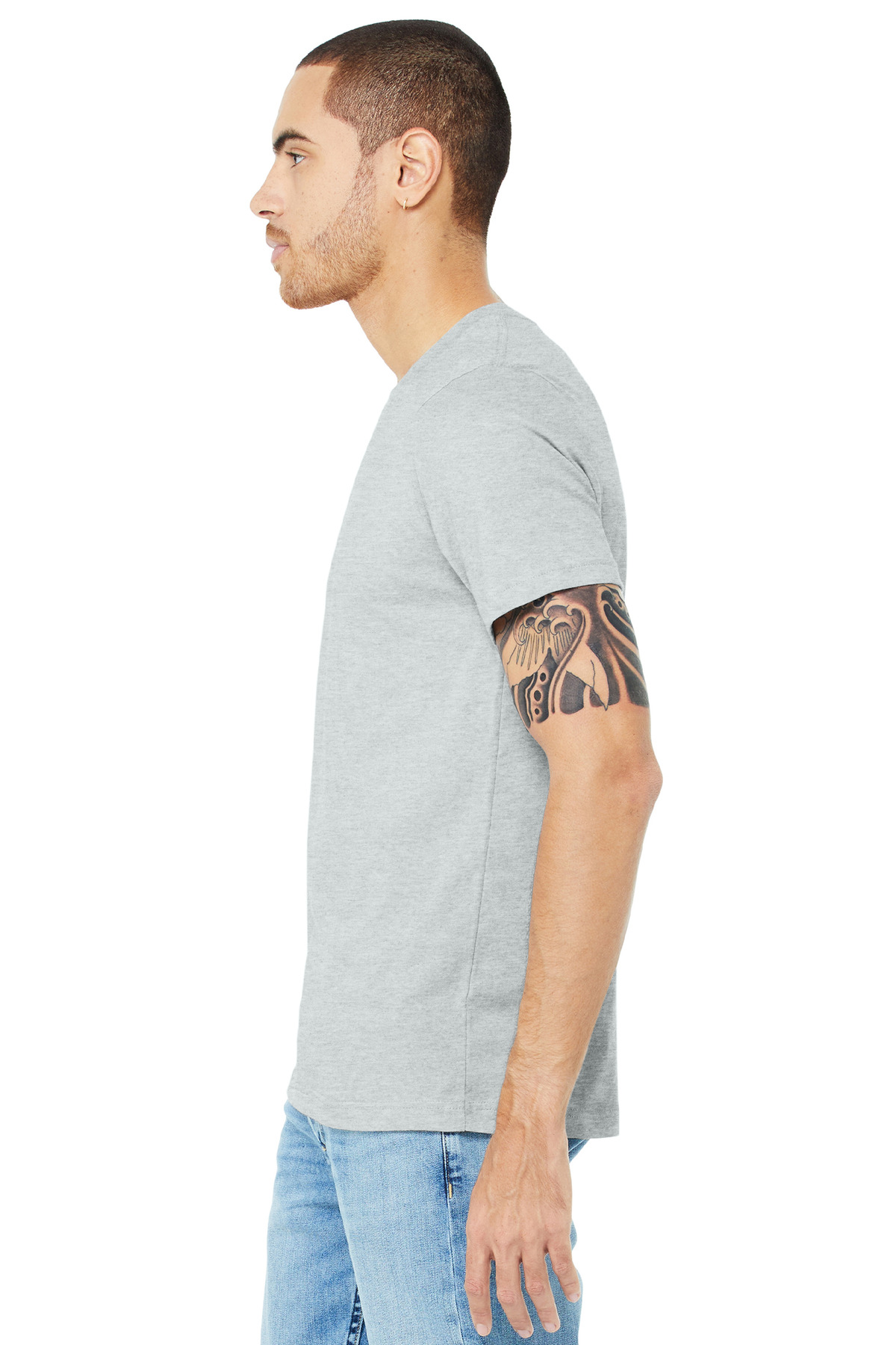 BELLA+CANVAS Unisex Heather CVC Short Sleeve Tee. BC3001CVC 125