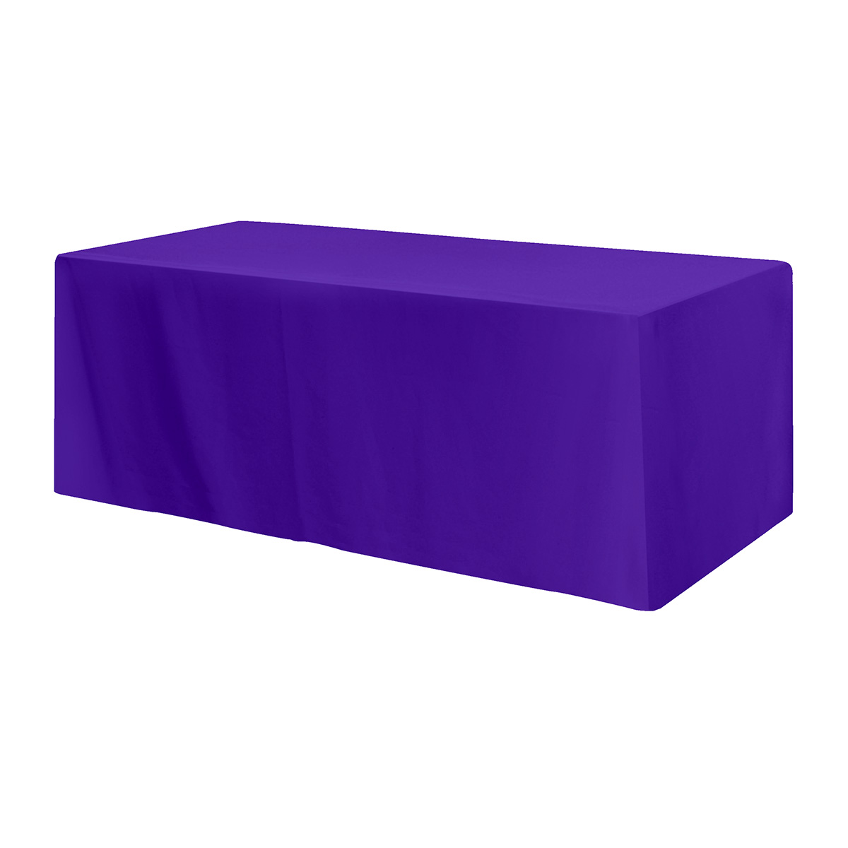 Fitted Poly/Cotton 4-sided Table Cover - Fits 8' Standard Table 4