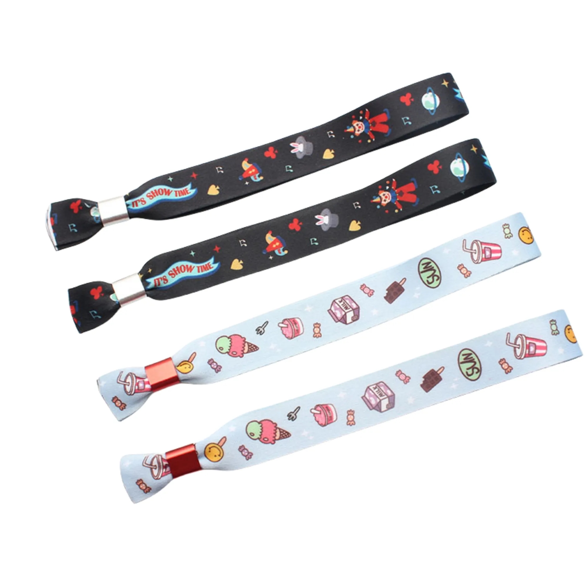 Advertising Polyester Cloth Event Wristbands 2