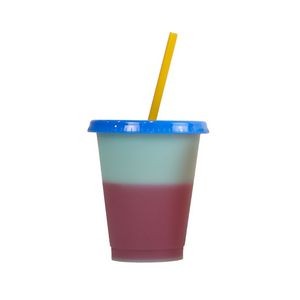 Handy 16oz Plastic Color Changing Cup With Straw 5