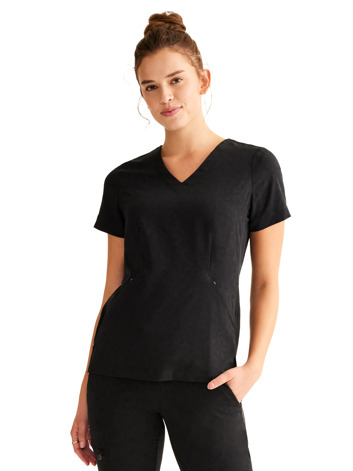 Healing Hands - HH PL Jacquard - Women's 2-Pocket Jolie Camo Top 8