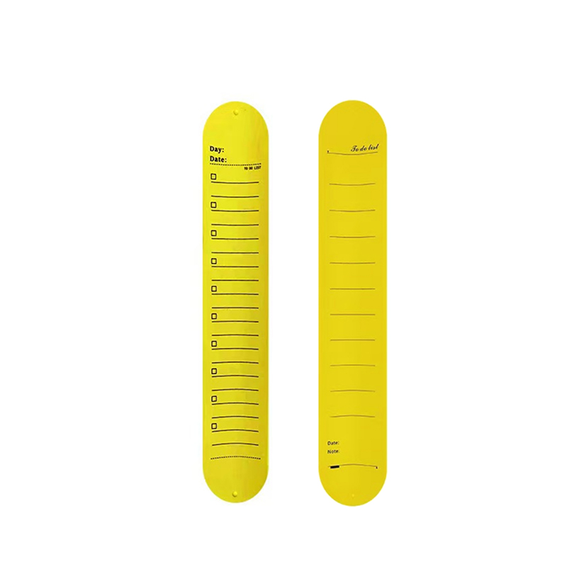 Reusable Silicone Memo Pad Slap Wristbands with Ruler 6
