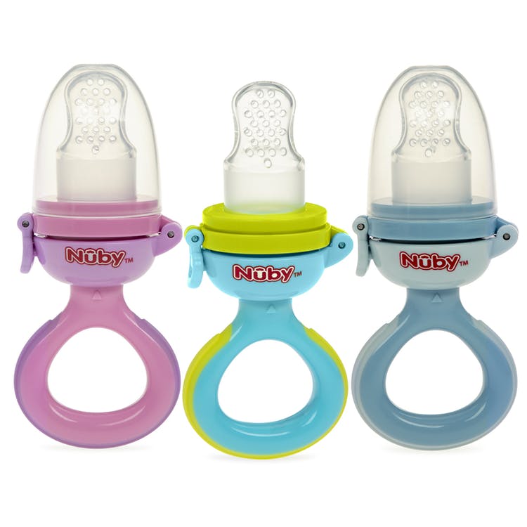Nuby First Foods Feeders - Hygienic Cover Squeeze To Feed 2
