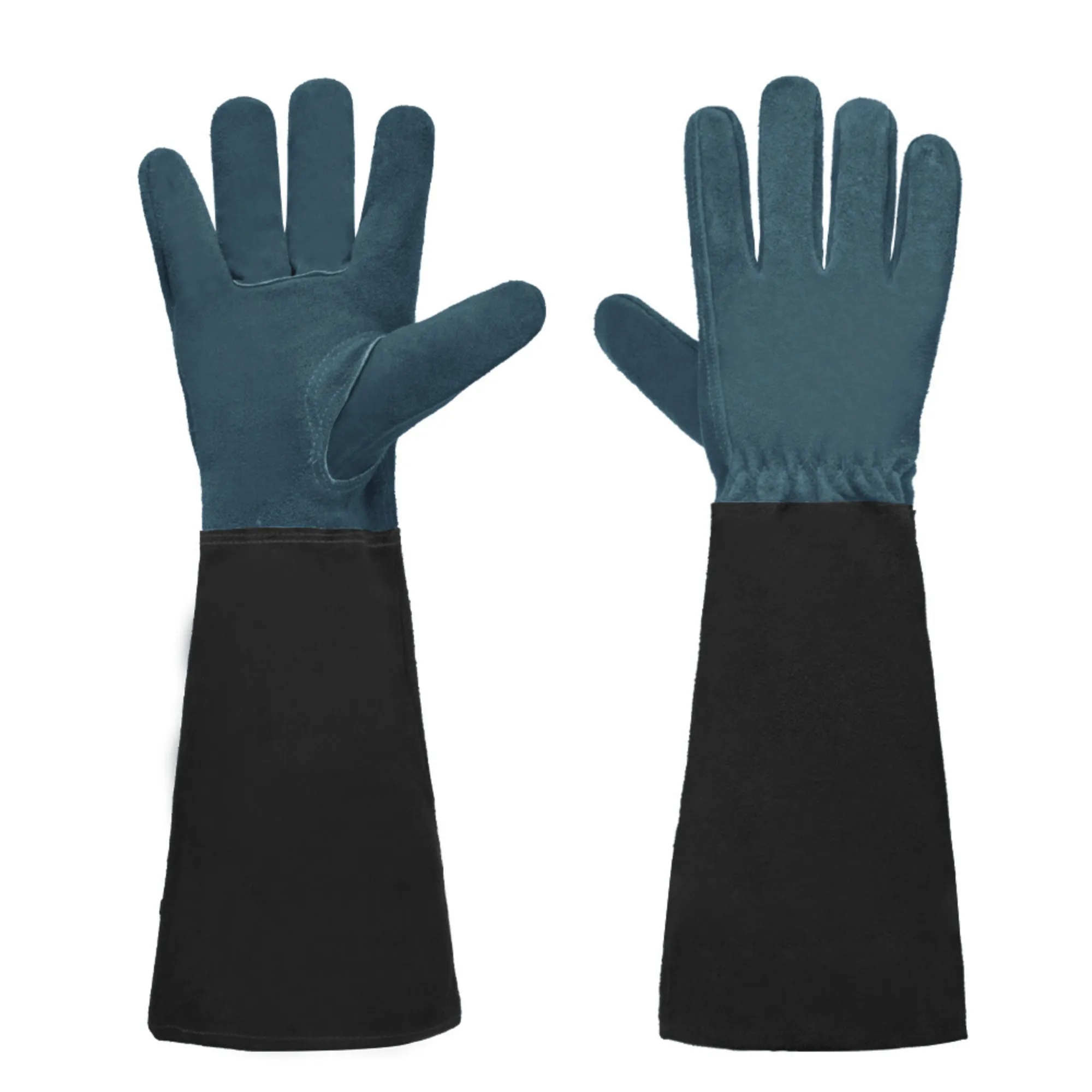 Long-Cuff Cowhide Protective Gloves 1