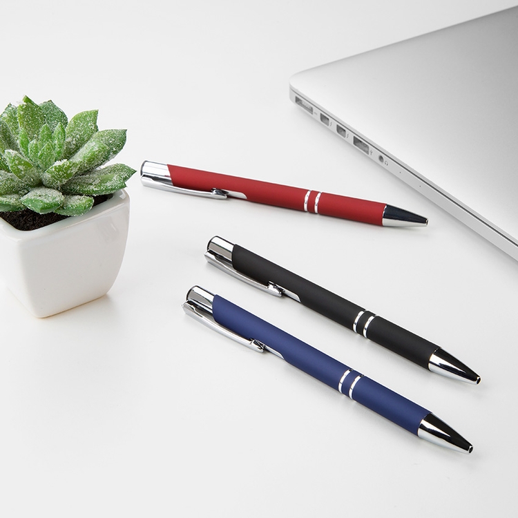 Knight-101 Soft Touch Pens with Chrome Trim 3