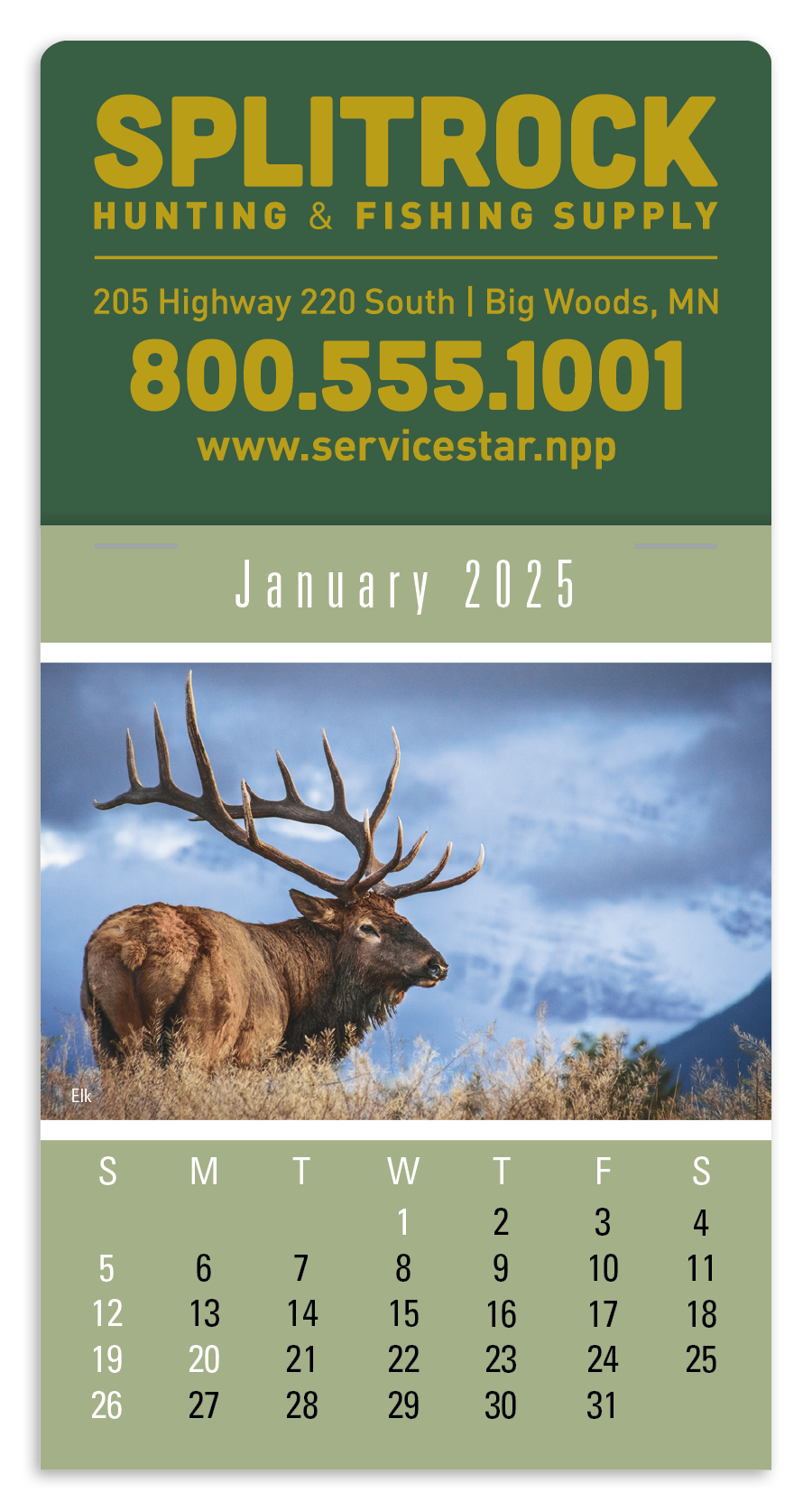 Triumph® Calendars Press-N-Stick Sportsmen Calendar