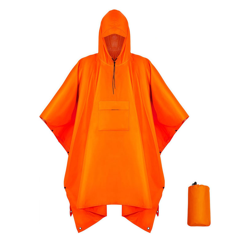 Multi-functional 3-in-1 Sleeved Poncho In Pouch 10
