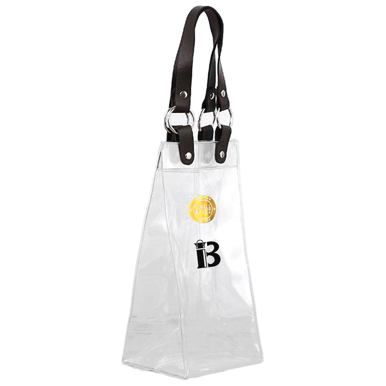 Clear PVC Wine Gift Bag w/ Handle 2