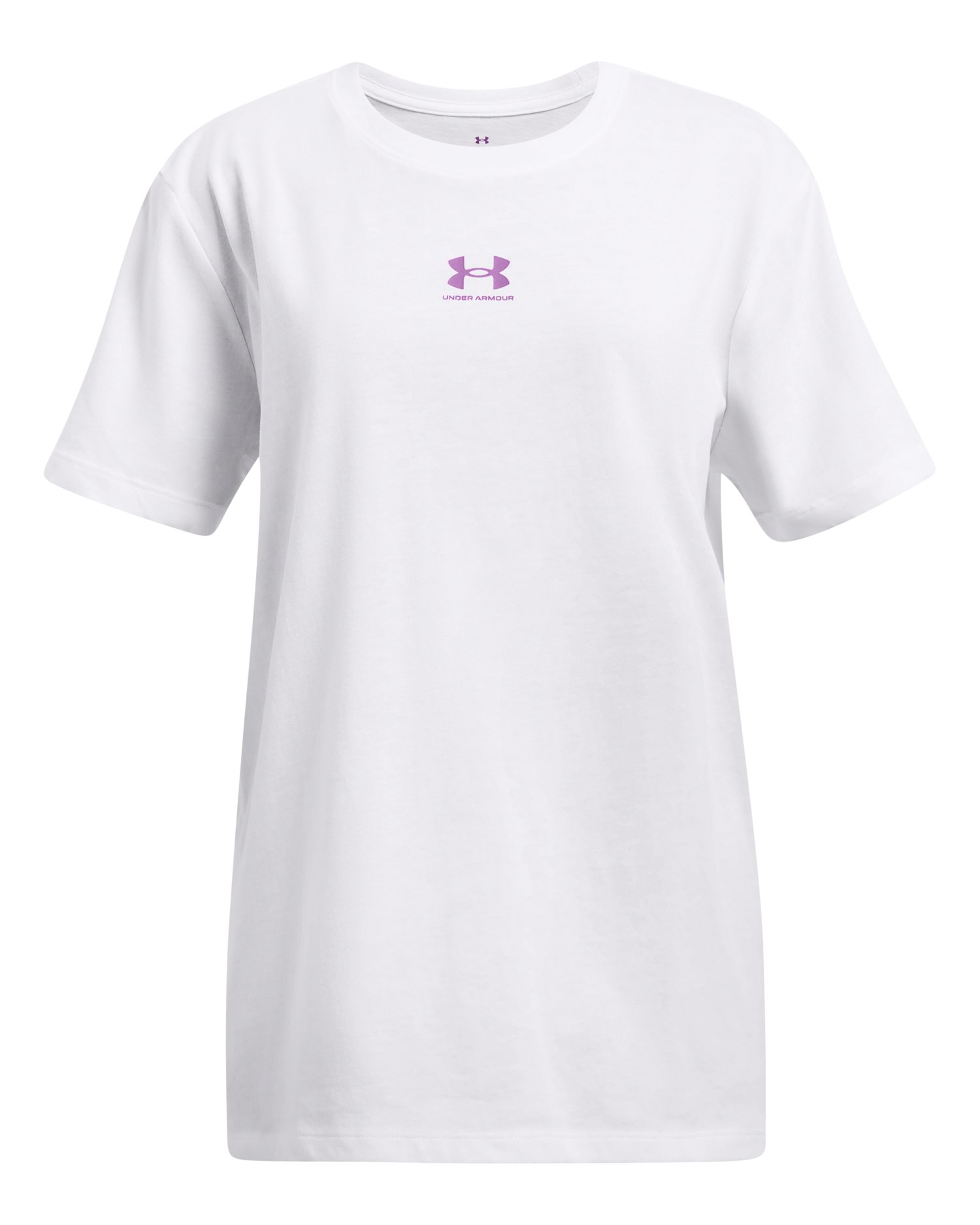 UA Campus Oversize Lockup Girls' Short Sleeve 4
