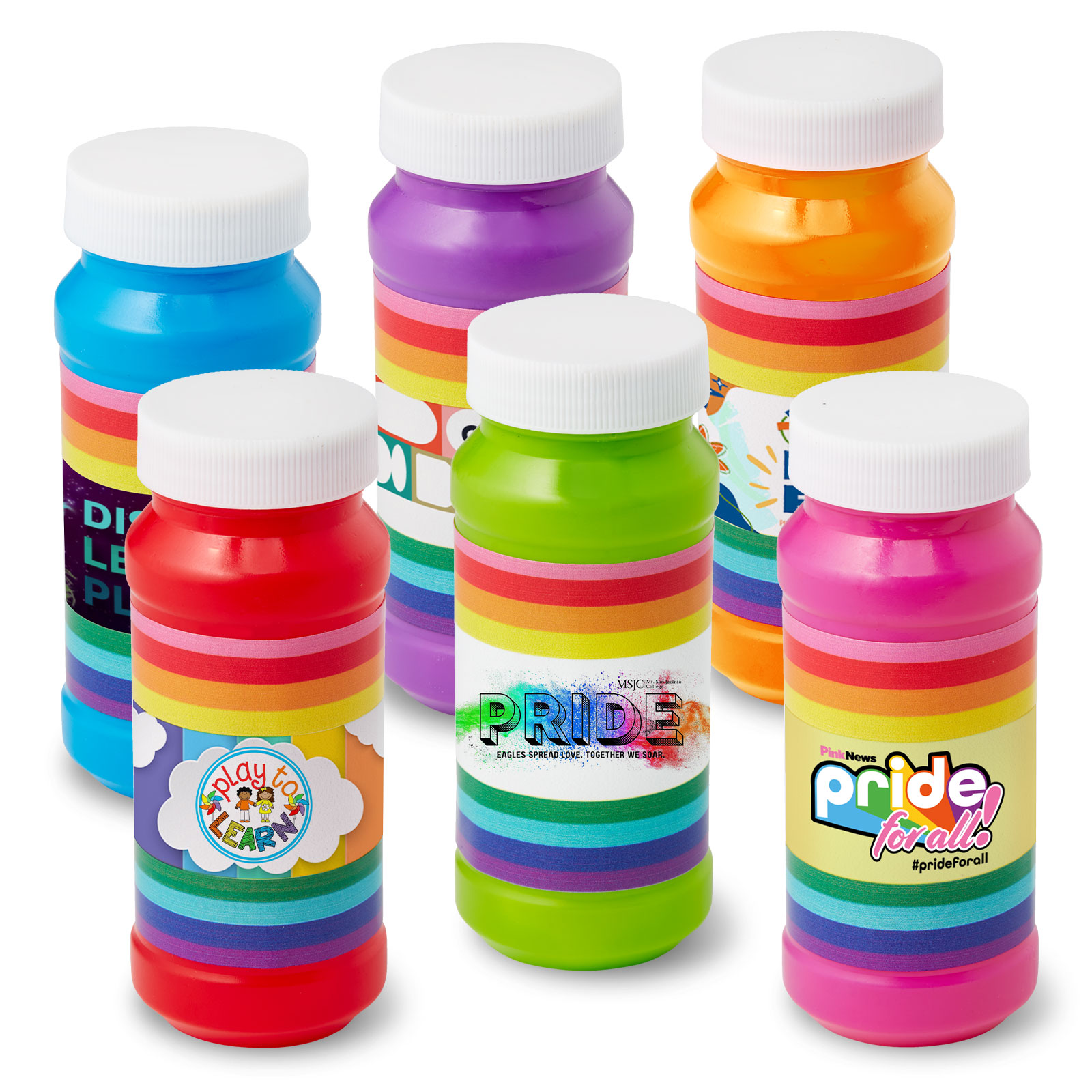 4 oz. Pride Bubbles with Full-Color Digital Label 14