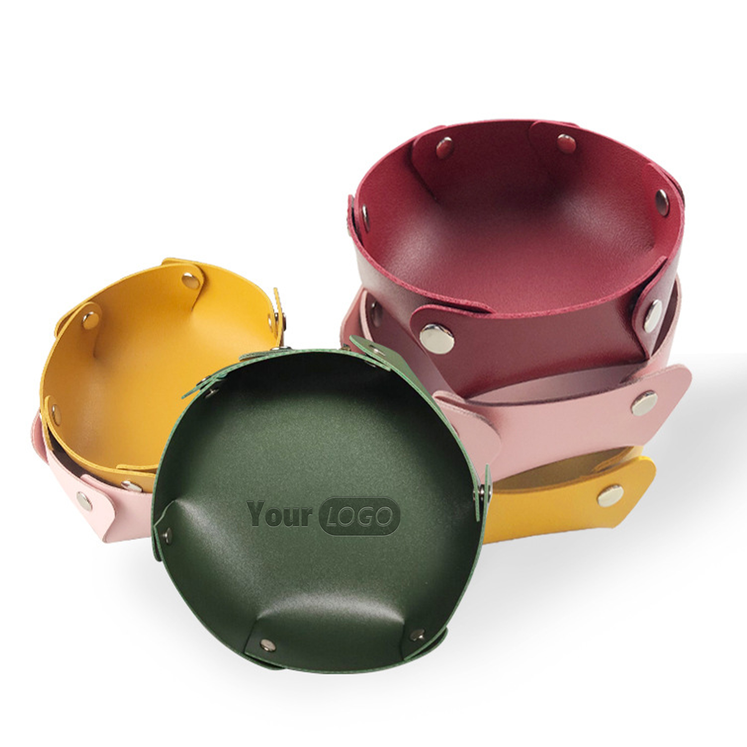 Pvc Circular Foldable Thick Storage Tray 2