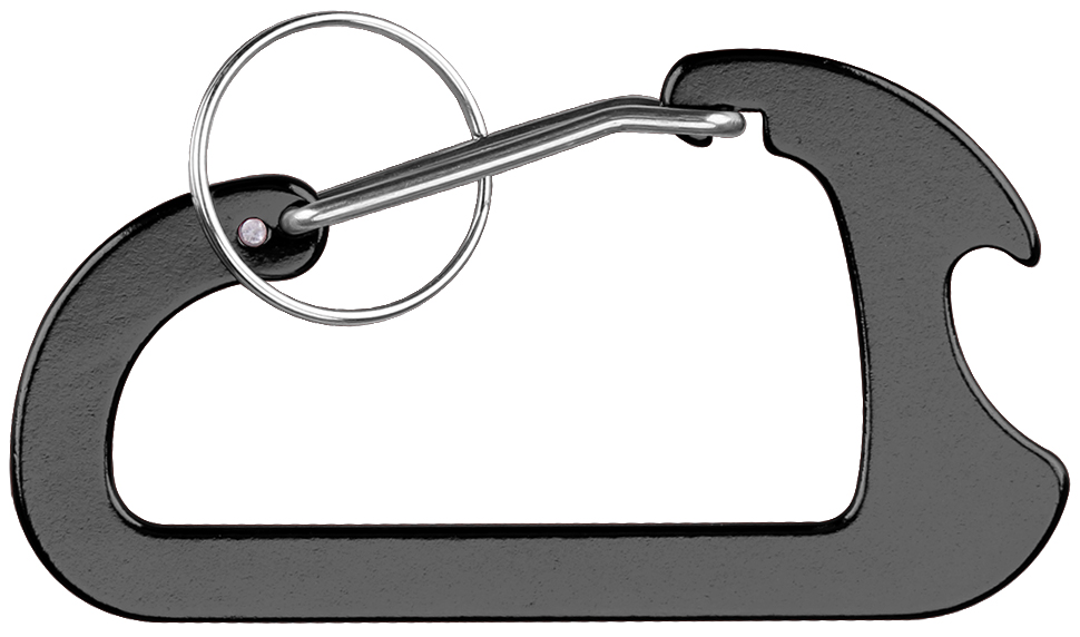 Carabiner with Bottle Opener and Key Ring 2