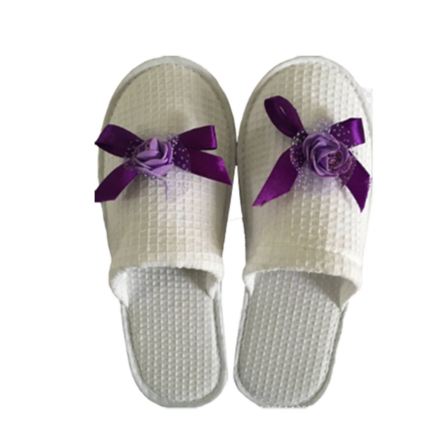 Terry Cotton Hotel Spa Slippers Open Toe 6