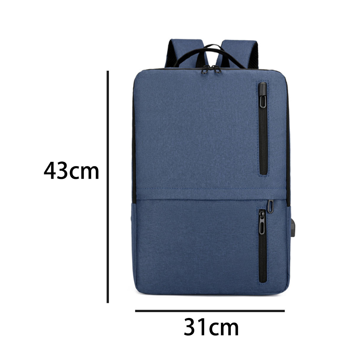 15.6 In Waterproof Business Laptop Backpack W/ USB Charging 8
