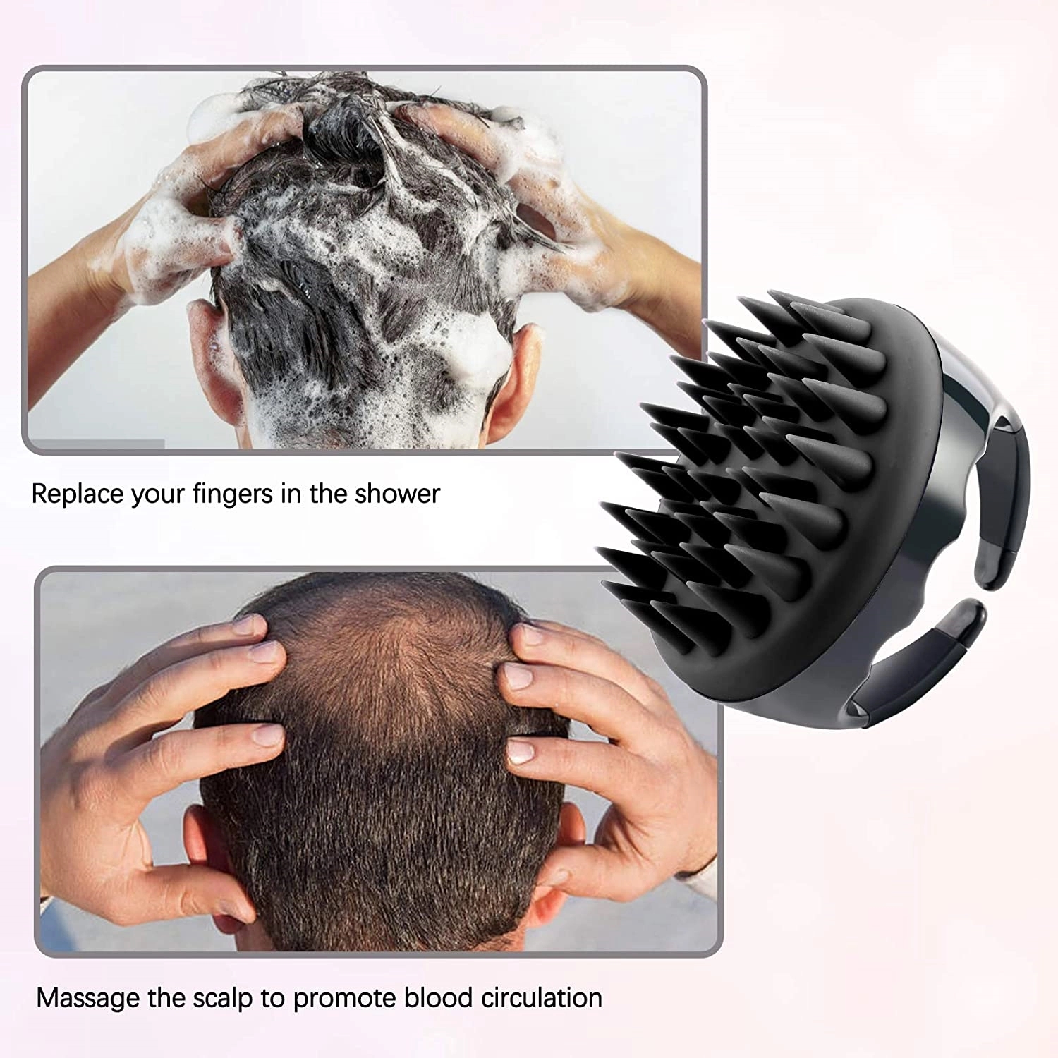 Scalp Massager Silicone Hair Shampoo Brush 4