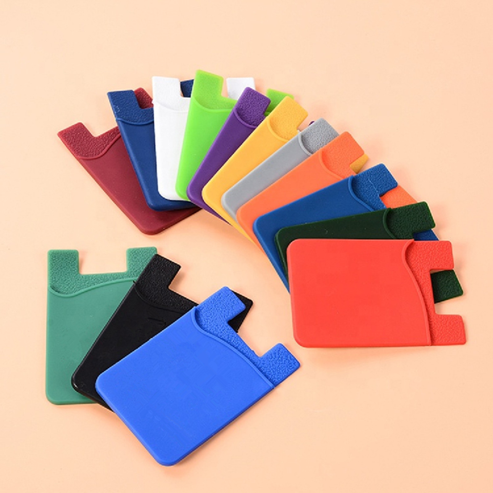 1-Pocket Silicone Cell Phone Smart Wallet 2